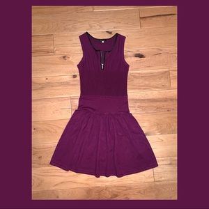 Purple Sweater Mini Dress